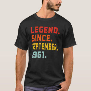 Legend Since September 1961 61 Years Old 61st Bi T-Shirt