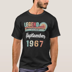 Legend Since September 1967 55 Years Old Vintage B T-Shirt
