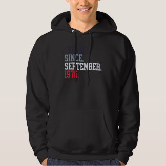 Legend Since September 1976 For Men Women Septembe Hoodie