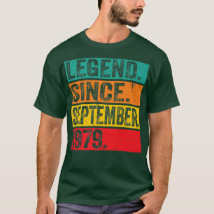 Legend Since September 1979 43rd Birthday Gifts 43 T-Shirt