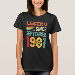 Legend Since September 1981 41st Birthday 41 Years T-Shirt
