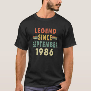 Legend Since September 1986 36th Birthday T-Shirt