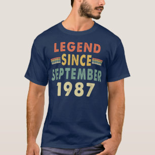 Legend Since September 198735th Birthday T-Shirt