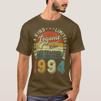 Legend Since September 1994 28 Years Old 28th Birt T-Shirt