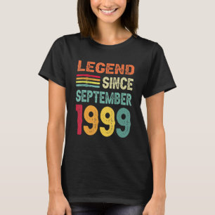 Legend Since September 1999 23rd Birthday 23 Years T-Shirt