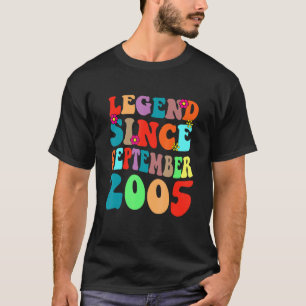 Legend Since September 2005 Vintage Birthday Retro T-Shirt