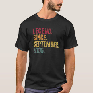Legend Since September 2006 14Th Birthday Gift 14 T-Shirt