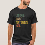 Legend Since September 2006 15Th Birthday Gift 15 T-Shirt<br><div class="desc">Legend Since September 2006 15th Birthday Gift 15 Year Old</div>