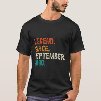 Legend Since September 2010 13Th 13 T-Shirt