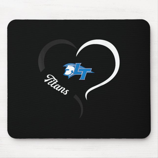 Legend Titans Logo Half Heart Slogan Hs  Mouse Pad (Front)