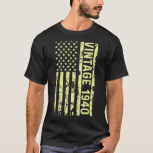 Legend Vintage Us Flag Since 1940 For Men Women 19 T-Shirt