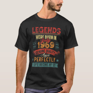 Legend Were Born In July 1969 52 Year Old 52 Birth T-Shirt