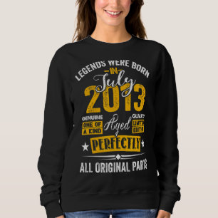 Legend Were Born In July 2013 9 Birthday 9 Years O Sweatshirt