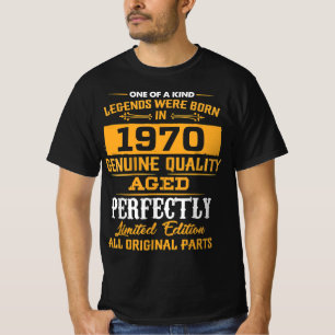 Legend Were Born In Since 1970 , 1970 Happy Birthd T-Shirt