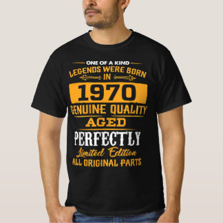 Legend Were Born In Since 1970 , 1970 Happy Birthd T-Shirt