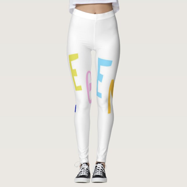 legend word art leggings (Front)