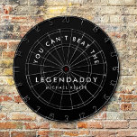 Legendaddy for Legendary Dads fun minimalist  Dartboard<br><div class="desc">Custom dartboard,  for the legendary dad who loves to play and win this game! Ideal gift for Father’s Day or birthday. This is an amazing gift dad would love and enjoy! Personalize with your own text and name,  make it special for your Legendaddy!</div>
