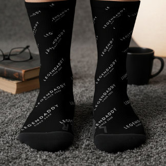Legendaddy for Legendary Dads simple minimalist  Socks
