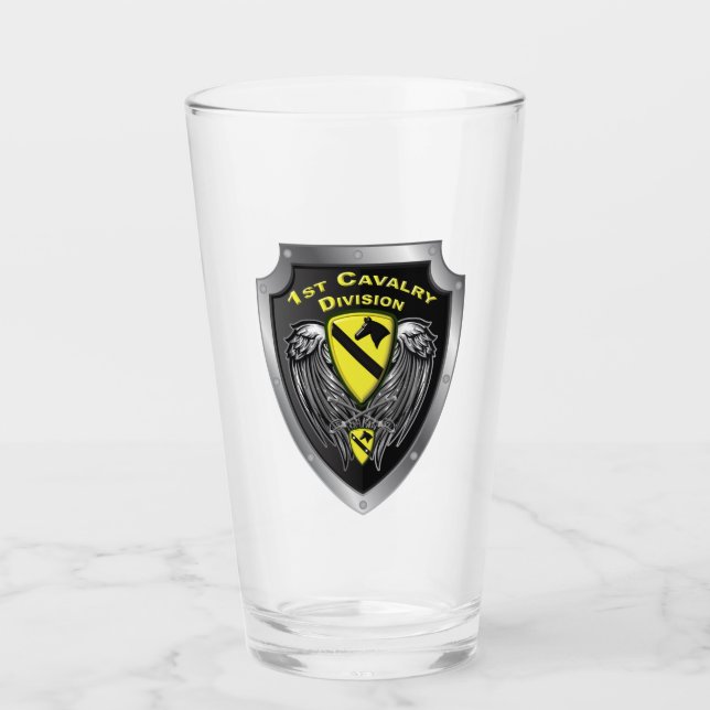 Legendary 1st Cavalry Division Glass (Front)