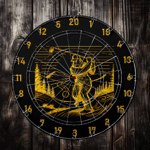 Legendary Aim: Bigfoot’s Challenge Dartboard