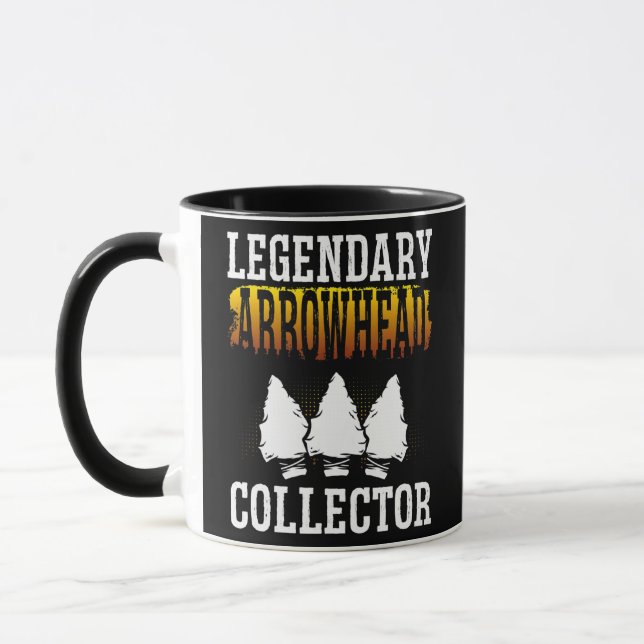 Legendary Arrowhead Collector Seventies Retro Mug (Left)