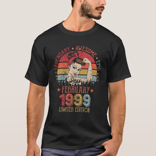 Legendary Awesome Epic Limited Edition Since Febru T-Shirt (Front)