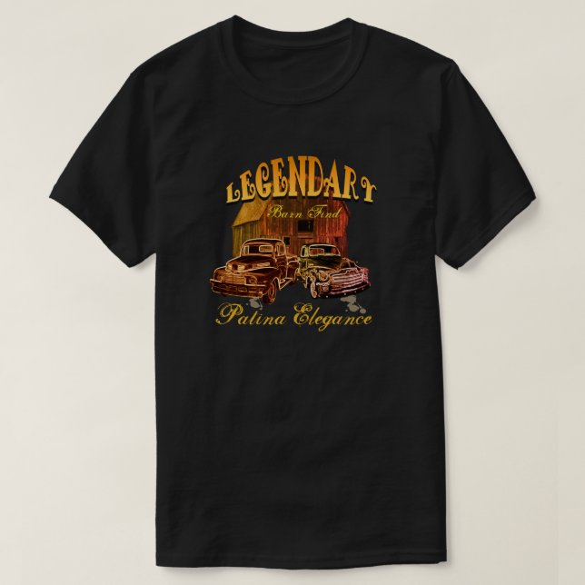 Legendary Barn Find Patina Elegance - T-Shirt (Design Front)