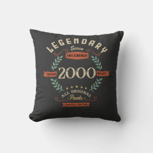 Legendary Birthday Gift Custom Throw Pillow