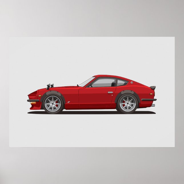 Legendary Classic Red 240z Fairlady Poster (Devant)