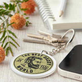 Legendary Cool Dads – Bold Typography Design Keychain