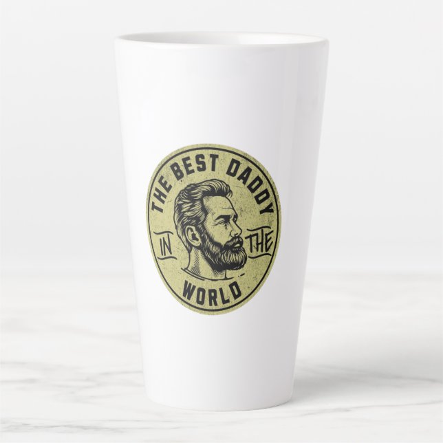 Legendary Cool Dads – Bold Typography Design Latte Mug (Front)