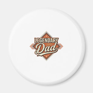 Legendary Dad Vintage Engraving Shirt Design (2)_1 Magnet