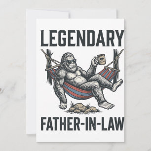 Legendary Father In Law Sasquatch Vintage Shirt De Invitation