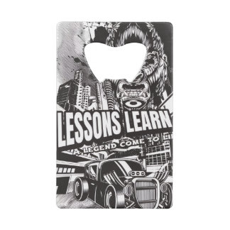 LEGENDARY GORILLA LESSONS LEARN BOTTLE OPENER CREDIT CARD BOTTLE OPENER