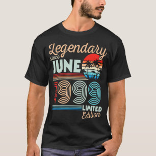 Legendary June 1999 Happy Birthday 23 Years Old Lt T-Shirt