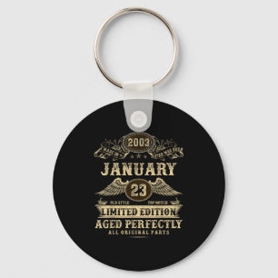 Legendary Man Born January 2003 23rd Birthday  Keychain