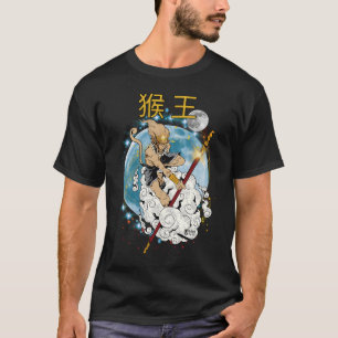 Legendary Monkey King Men Black T-Shirt