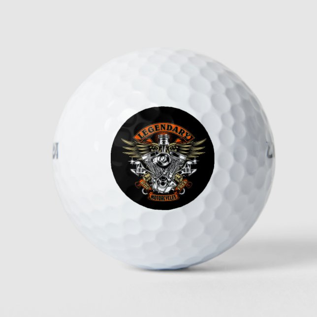 Legendary Motorcycles Golf Balls (Front)