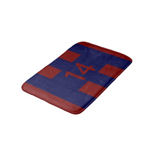 Legendary No. 14 in red and blue Bath Mat