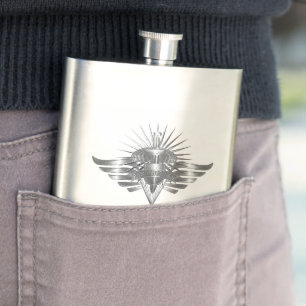 Legendary Paratrooper Commemorative Design Hip Flask