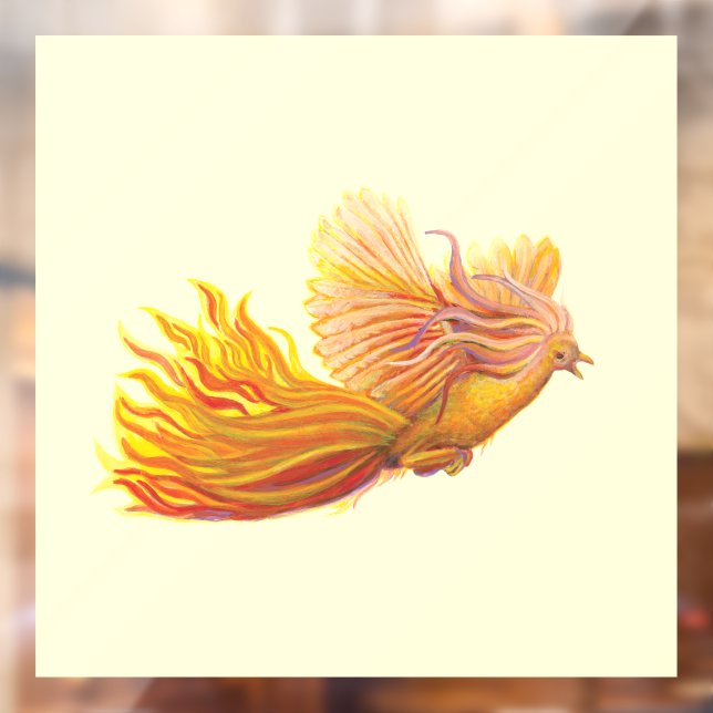 Legendary Phoenix Bird  Window Cling (Sheet 2)