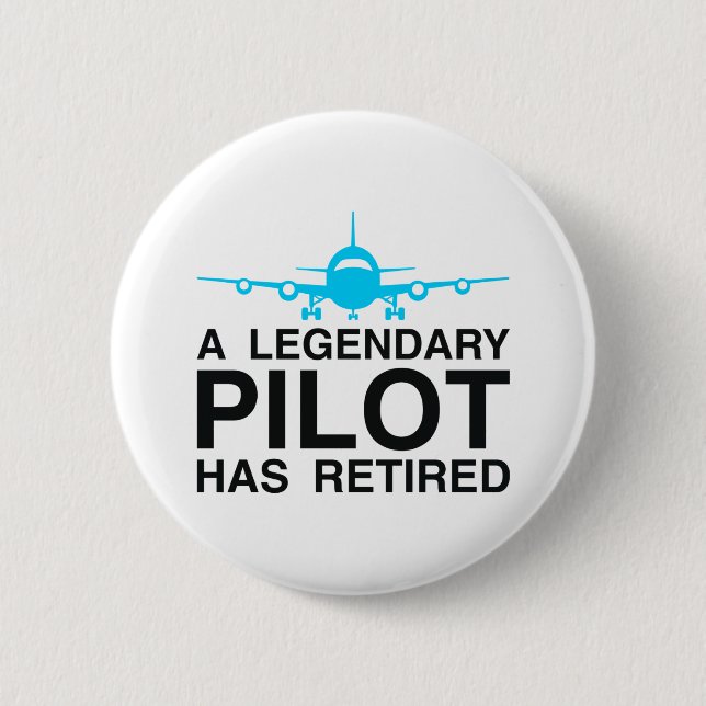 Legendary Pilot Retired 2 Inch Round Button (Front)