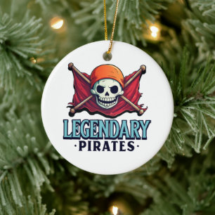 Legendary Pirates Ceramic Ornament