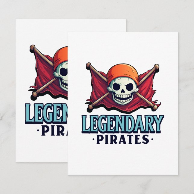 Legendary Pirates Enclosure Card (Front/Back)