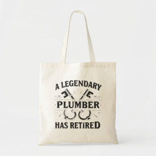 Legendary Plumber Retirement Tote Bag