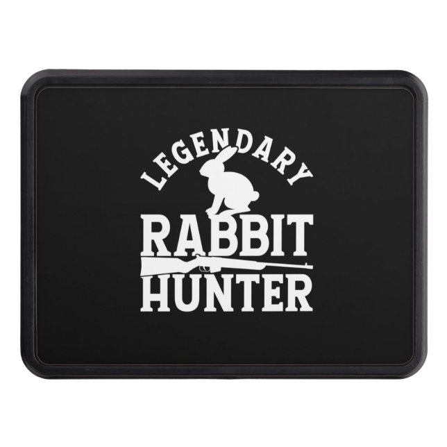 Legendary Rabbit Hunter Trailer Hitch Cover (Front)