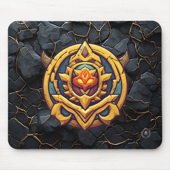 Legendary Rank Gamer Emblem Mouse Pad (Front)