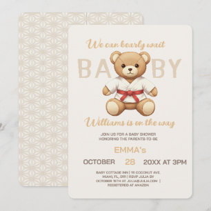 Legendary Red Belt Judo Bear – Baby Shower