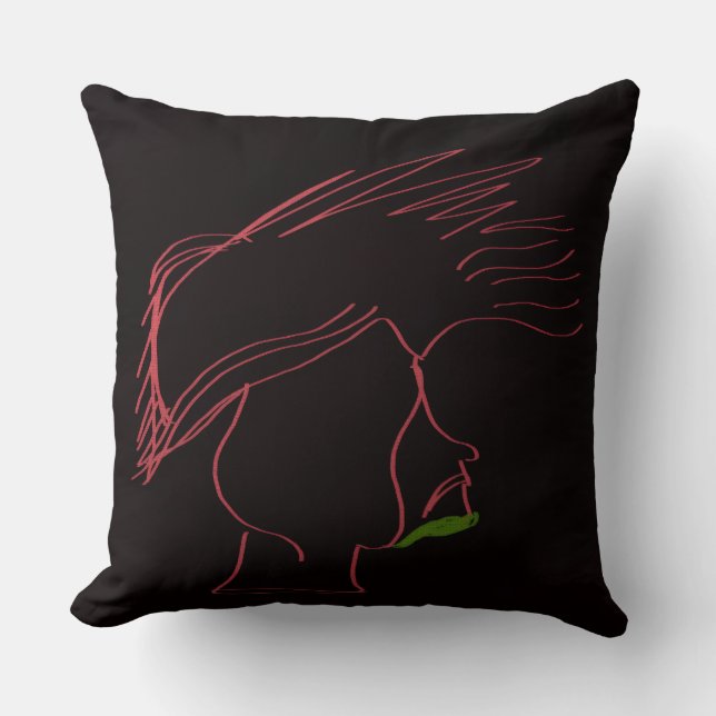 Legendary Rockstar  Throw Pillow (Front)