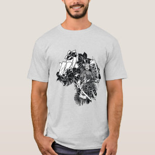 Legendary Samurai Warrior with Katana Design T-Shirt